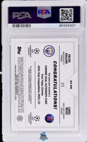 2022 Messi Haaland PSA 10 Topps Chrome UCC Chrome Dual Auto Red Ref #DAHM 2/5