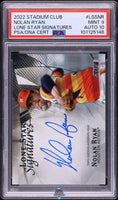 2022 Nolan Ryan PSA 9 10 Topps Stadium Club Lone Star Signatures #LSSNR 20/25
