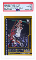 2023 Anthony Edwards PSA 10 Donruss Optic Elite Dominators Gold #12 /10