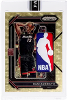 2023 Bam Adebayo Raw Prizm Blockchain Logoman #NBLBA /1