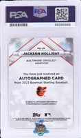 2023 Jackson Holliday PSA 10 Authentic Bowman Sterling Pros Auto Super #PAJH /1