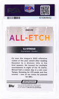 2023 CJ Stroud PSA 10 Topps Composite Chrome All Etch Gold Refractor #CAE23