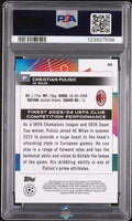 2023 Chsitian Pulisic PSA 10 Topps Finest UCC Superfractor #32 1/1