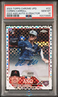 2023 Corbin Carroll PSA 10 Topps Chrome Update 2023 ASG Auto Xfractor 105/125