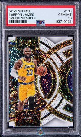 2023 LeBron James PSA 10 Select White Sparkle #135