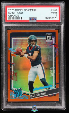 2023 Panini Donruss Optic CJ Stroud Orange #244 /249 PSA 9