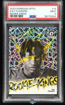 2023 Donruss Optic Zay Flowers Rookie Kings #16 PSA 9