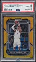 2023 Victor Wembanyama PSA 10 Prizm Picks Gold #2 /10