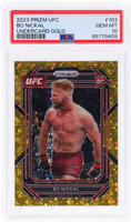 2023 Bo Nickal PSA 10 Prizm UFC Undercard Gold #103 /10