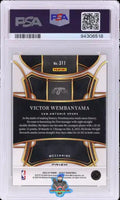 2023 Panini Select Mezzanine Level Zebra Prizm Victor Wembanyama #311 PSA 10 94306518