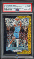 2023 Prizm Shai Gilgeous-Alexander Black Gold Shmr FOTL /8 PSA 10