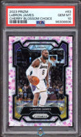 2023 Prizm LeBron James Cherry Blossom Choice #63 /20 PSA 10