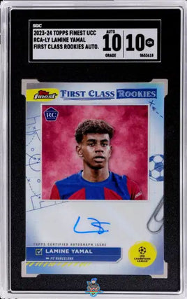 2023 Finest UCC Lamine Yamal First Class Rookies Auto SGC 10 10