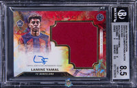 2023 Lamine Yamal BGS 8.5 10 Topps Inception UCC Rookie Auto Patch Red #PALY /10