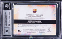 2023 Topps Inception UCC Lamine Yamal Worn Patch Auto /10 BGS 8.5 10