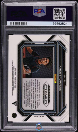 2023 Amen Thompson PSA 8 Prizm Draft Picks Variation Nebula Choice #4 1/1