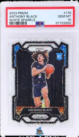 2023 Anthony Black PSA 10 Prizm White Sparkle #170