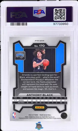 2023 Anthony Black PSA 10 Prizm White Sparkle #170