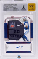 2023 Anthony Richardson BGS 8 10 National Treasures Rookie Laundry Tag Auto Red 1/1