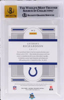 2023 Anthony Richardson BGS 8 10 National Treasures Rookie Laundry Tag Auto Red 1/1