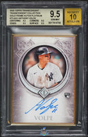 2023 Anthony Volpe BGS 9.5 10 Topps Transcendent Rookie Gold Fram Plat Auto 1/1
