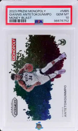2023 Giannis Antetokounmpo PSA 10 Monopoly Money Blast #MB5