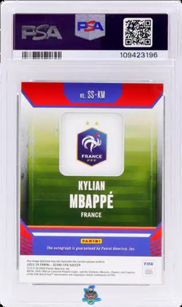 2023 Kylian Mbappe PSA 10 Score FIFA Score Signatures #SSKM 4/10