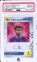 2023 Lamine Yamal PSA 10 Topps Finest UCC First Class Rookie Auto #RCALY