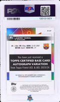 2023 Lamine Yamal PSA 10 Topps Finest UCC Rookie Auto #256