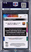 2023 Lamine Yamal PSA 10 Topps Finest UCC Rookie Auto #ALY