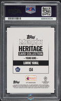 2023 Lamine Yamal PSA 9 Topps Merlin UCC Heritage Rookie Blue #134 18/25