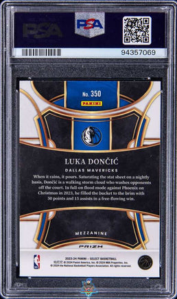2023 Luka Doncic PSA 10 Select Mezzanine - Zebra Prizm #350