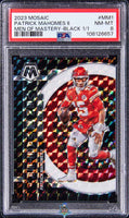 2023 Patrick Mahomes PSA 8 Mosaic Men of Mastery Black Prizm #MM1 1/1