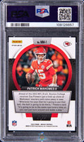 2023 Patrick Mahomes PSA 8 Mosaic Men of Mastery Black Prizm #MM1 1/1