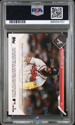 2023 Ronald Acuna Jr. PSA 10 Topps Now Autograph Red #791D 3/10