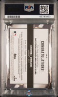 2023 Shohei Ohtani PSA 9 Topps Incept Auto Player Worn Patch Orange #IAPSO 4/10