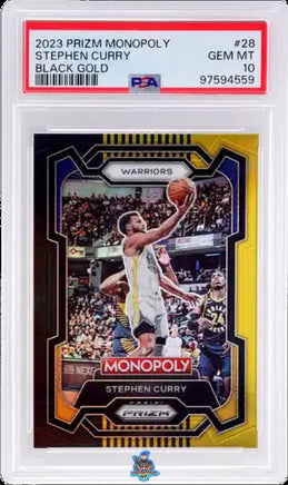 2023 Stephen Curry PSA 10 Monopoly Black Gold #28 4/5