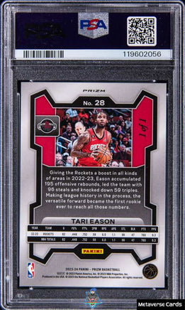 2023 Tari Eason PSA 9 Prizm Nebula Choice #28 1/1