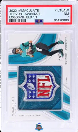 2023 Trevor Lawrence PSA 7 Immaculate NFL Shield Logo #ILTLAW 1/1