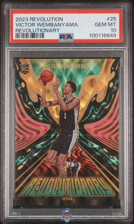 2023 Victor Wembanyama PSA 10 Revolution Revolutionary #25