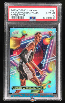 2023 Victor Wembanyama PSA 10 Topps Chrome Cosmic Refractor #151