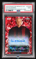 2024 Ian McDiarmid PSA 9 Topps Phantom Menace S/E Selections Auto Red #SSAIM 3/5