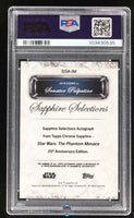 2024 Ian McDiarmid PSA 9 Topps Phantom Menace S/E Selections Auto Red #SSAIM 3/5
