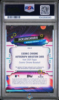 2024 Jackson Chourio PSA 10 Topps Chrome Cosmic Rke Auto Gld Interst Ref 39/50