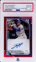 2024 Jared Serna PSA 10 Bowman Chrome Prospect Auto Red Ref #CPAJS 1/5