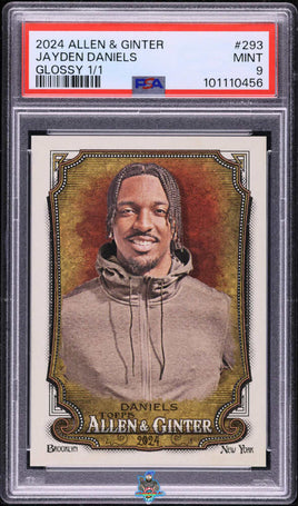2024 Jayden Daniels PSA 9 Topps A & G Glossy #293 1/1