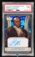 2024 Samuel L Jackson PSA 9 Topps Phantom Menace S/E Cast Auto #PASJ