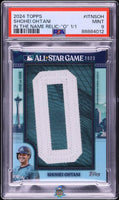 2024 Shohei Ohtani PSA 9 Topps In The Name Relic "O" #ITNSOH 1/1