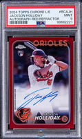 2024 Jackson Holliday PSA 9 Topps Chrome Auto Red Refractor #RCAJH /5