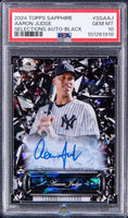 2024 Aaron Judge PSA 10 Topps Sapphire Selections Auto Black #SSAAJ 5/10